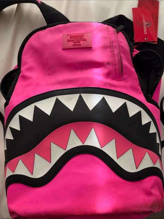 Sprayground Handbags - Sprayground Hot Pink Shark Bite Backpack-(2025-2026)
